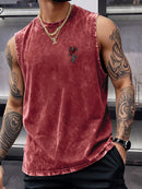 Skull Rose Washed Tank