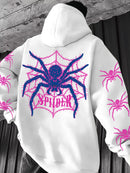 Y2K Spider Print Hoodie