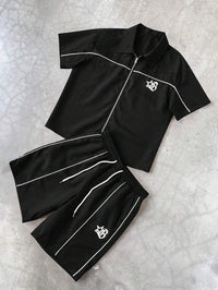 Star Print Shirt & Shorts Outfit