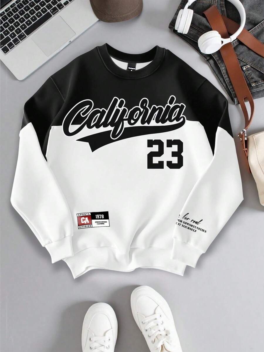 "California" Retro Vintage Streetwear Pullover