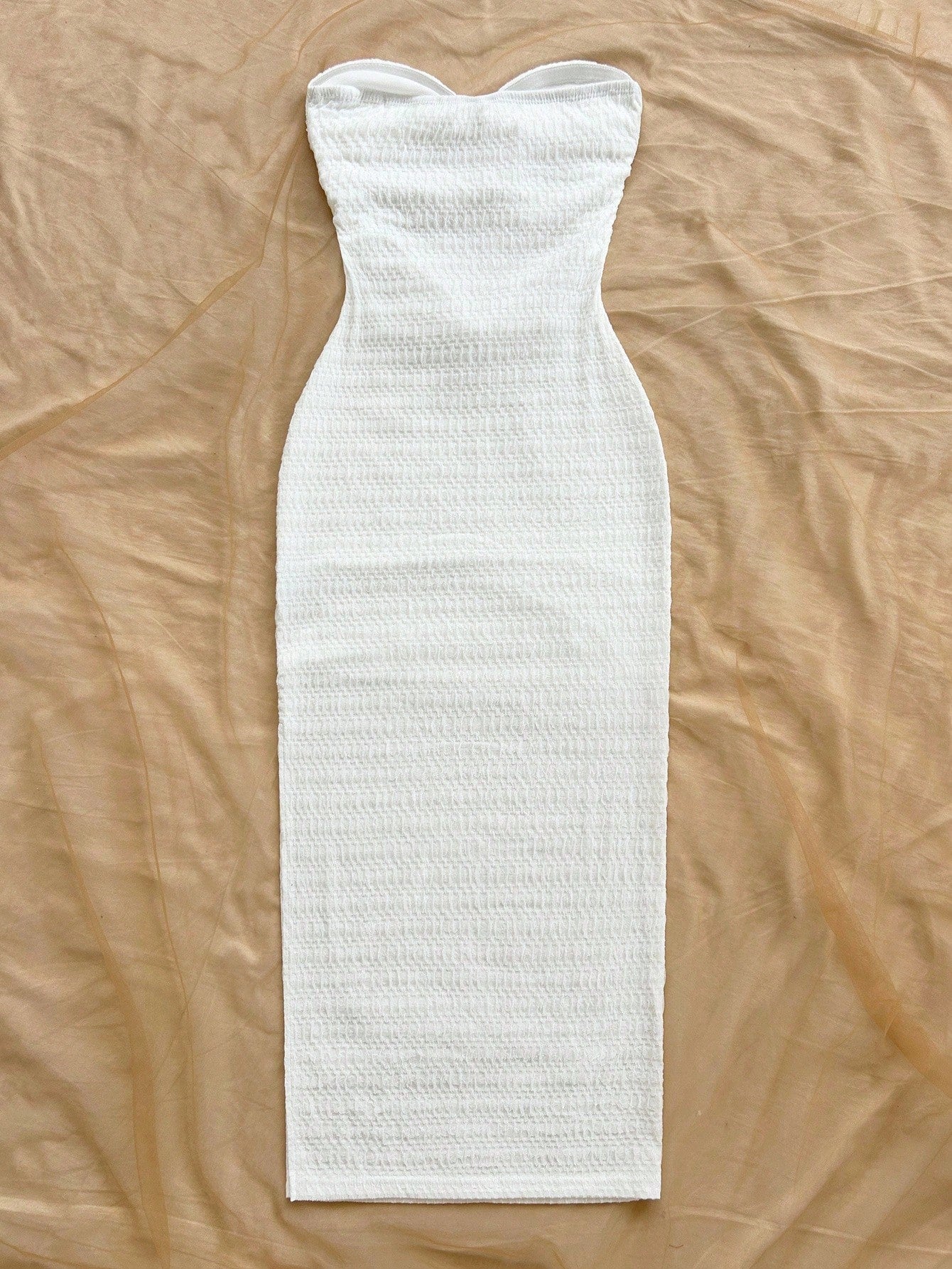 Women's White Sexy Beach Sleeveless Dress