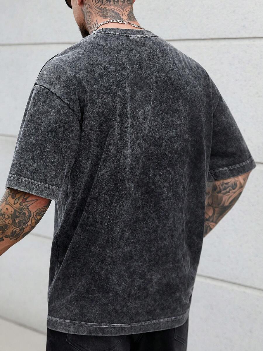 Gray Texture Streetwear T-Shirt