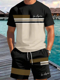 2pcs Men's 'Los Angeles' Shirt