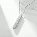 Ayatul Kursi Cube Necklace — Stainless Steel Pendant