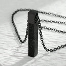 Ayatul Kursi Cube Necklace — Stainless Steel Pendant