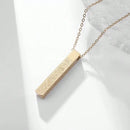 Ayatul Kursi Cube Necklace — Stainless Steel Pendant