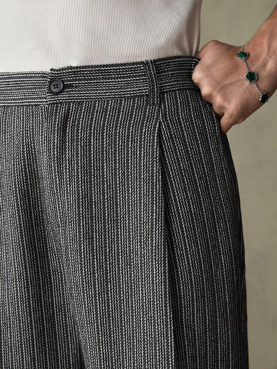Striped Wide Pantalon
