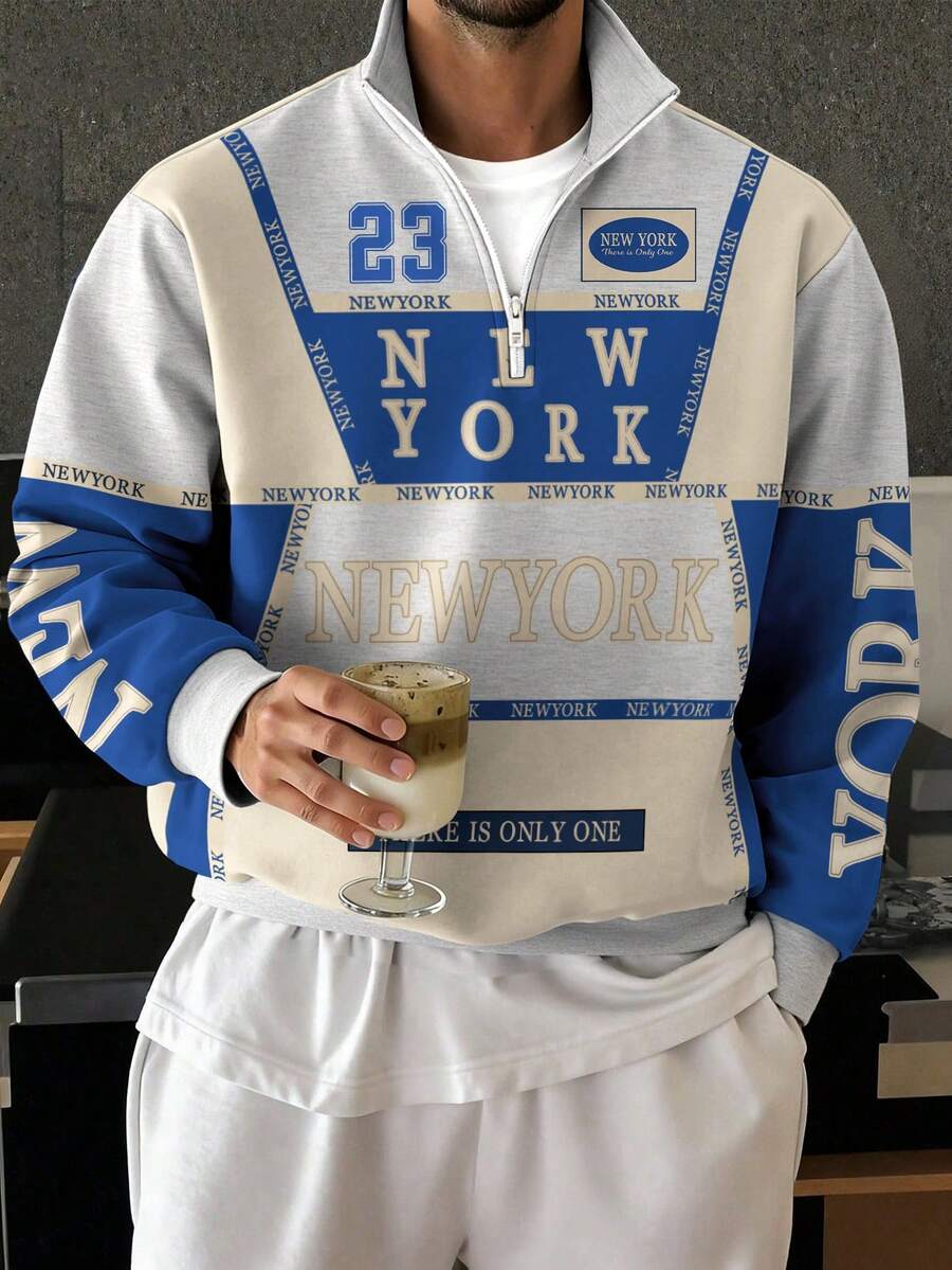 "New York" Quarter-Zip Up