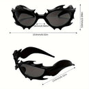 Flame Spike Horn-Rimmed Glasses