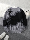 Spider Jacquard Knit Sweater