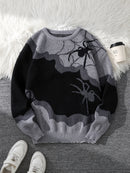 Spider Jacquard Knit Sweater