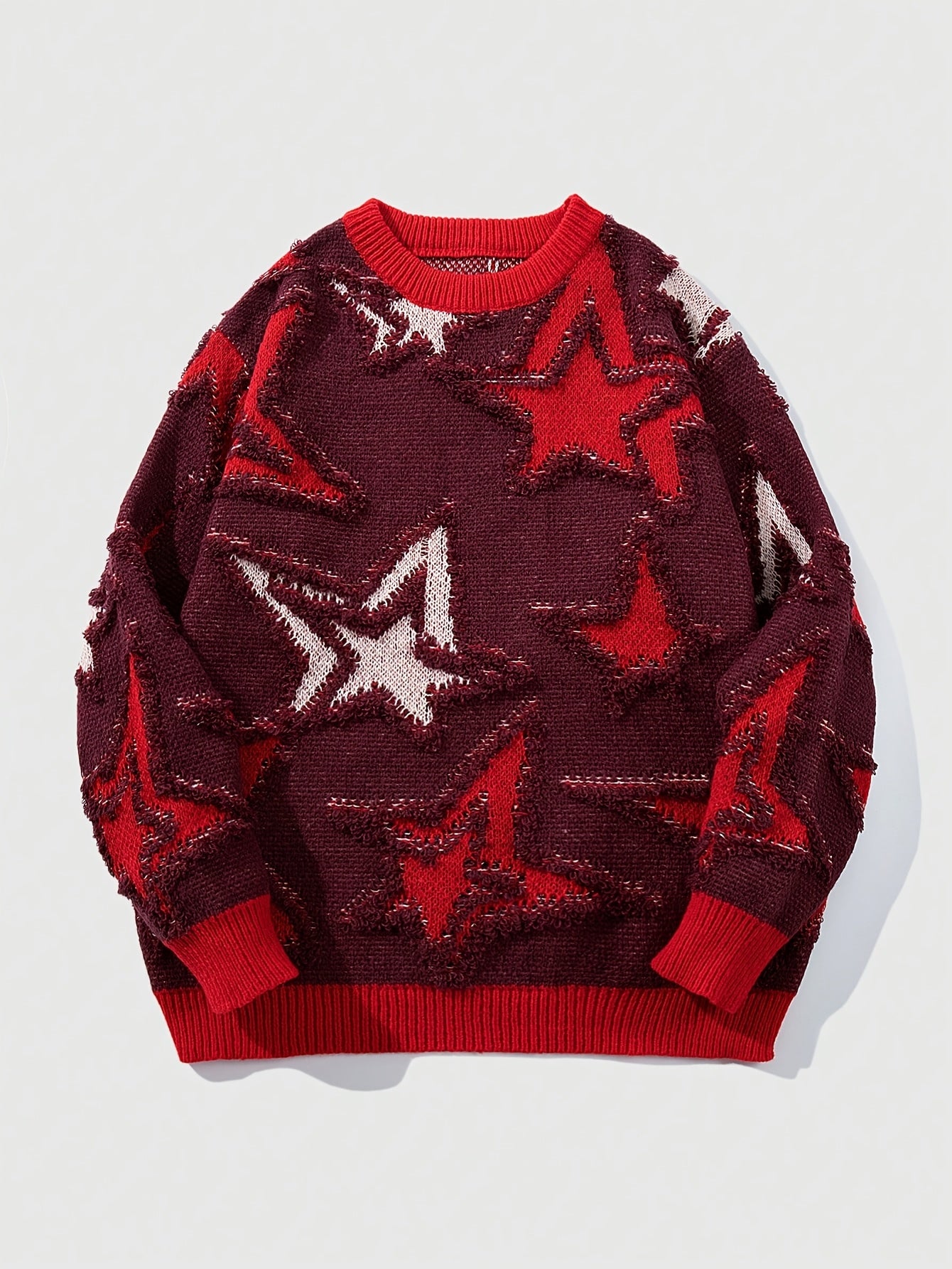 Star Pattern Knit Sweater
