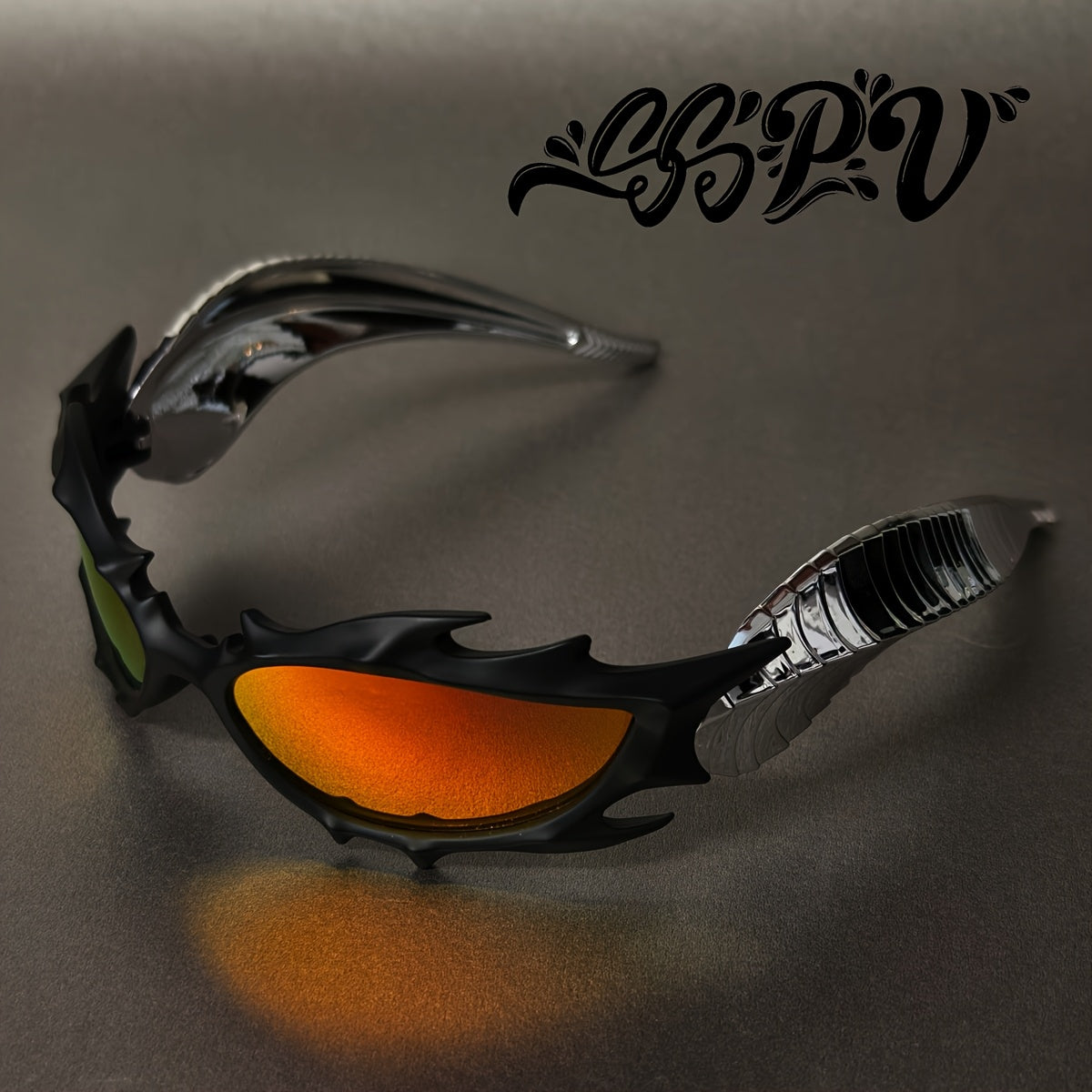 Flame Spike Horn-Rimmed Glasses