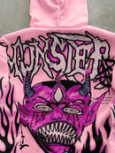 Casual Print Hooded Sweatshirt