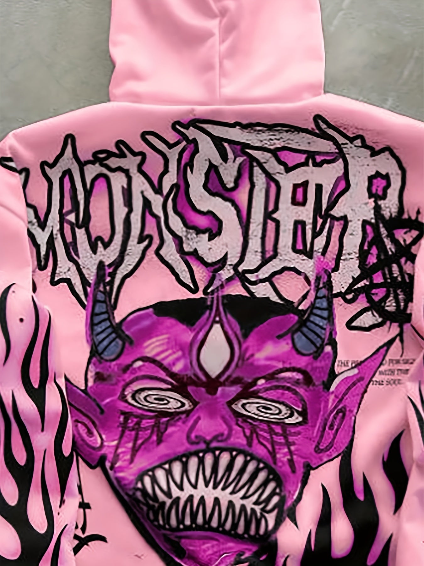 Casual Print Hooded Sweatshirt