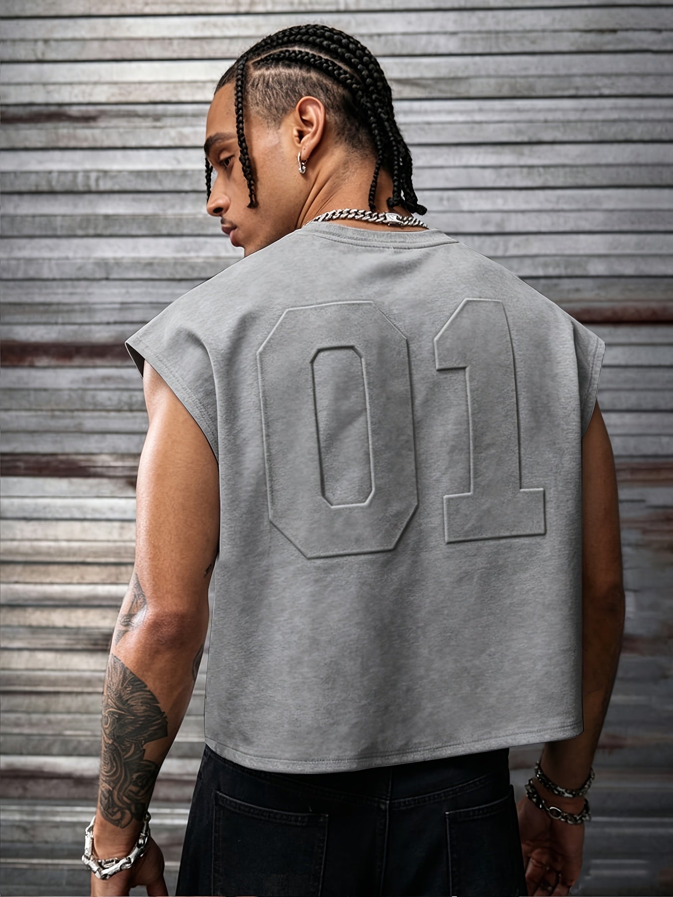 Embossed Knit Tank Top