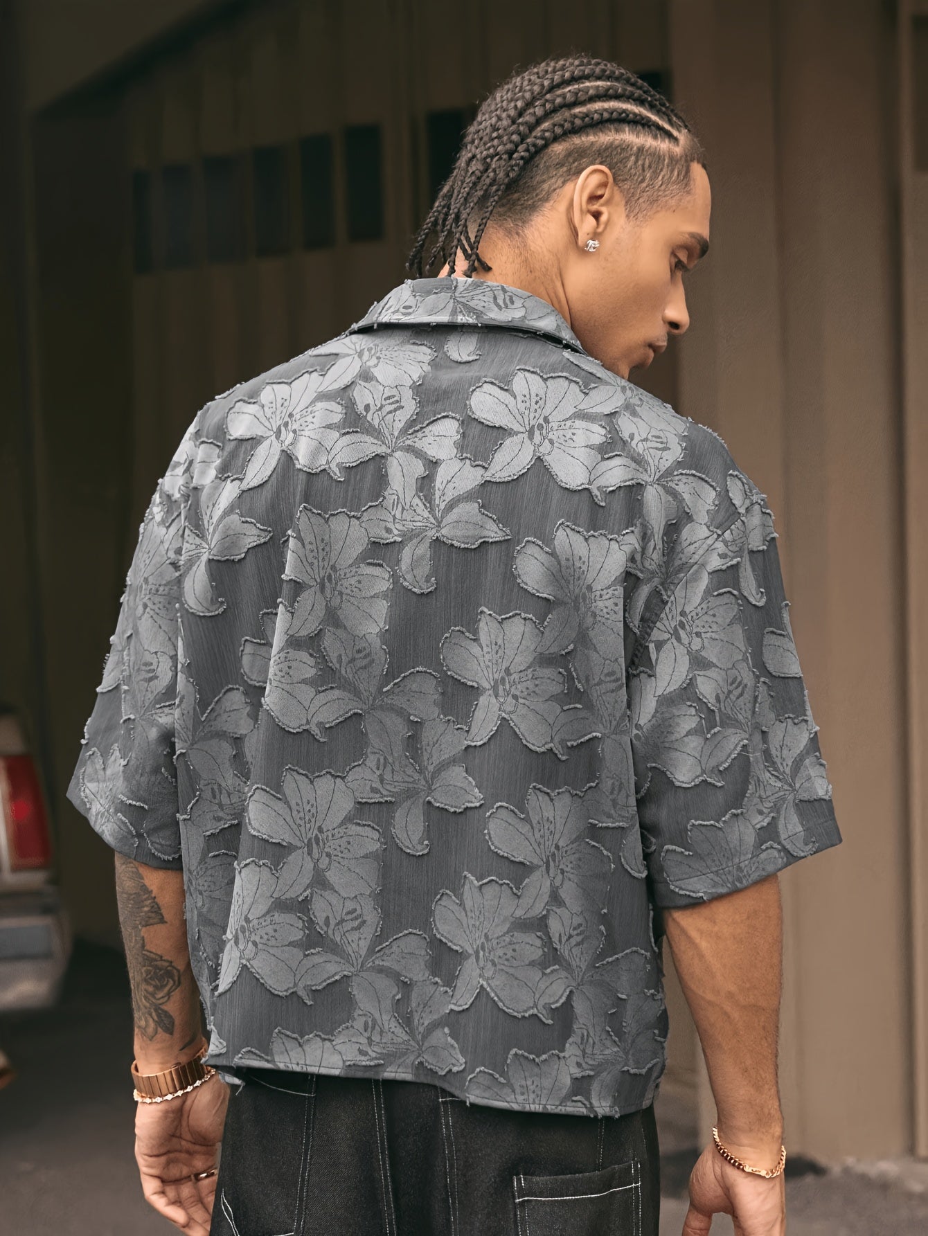 3D Jacquard Textured Shirt