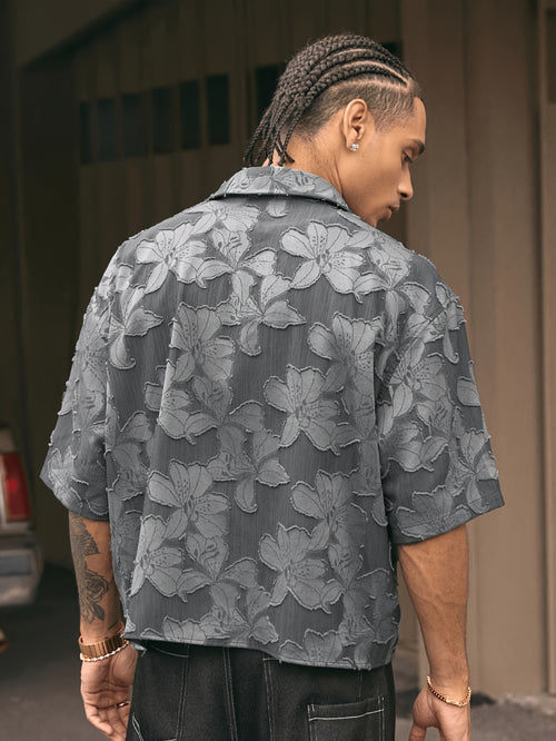 3D Jacquard Textured Shirt