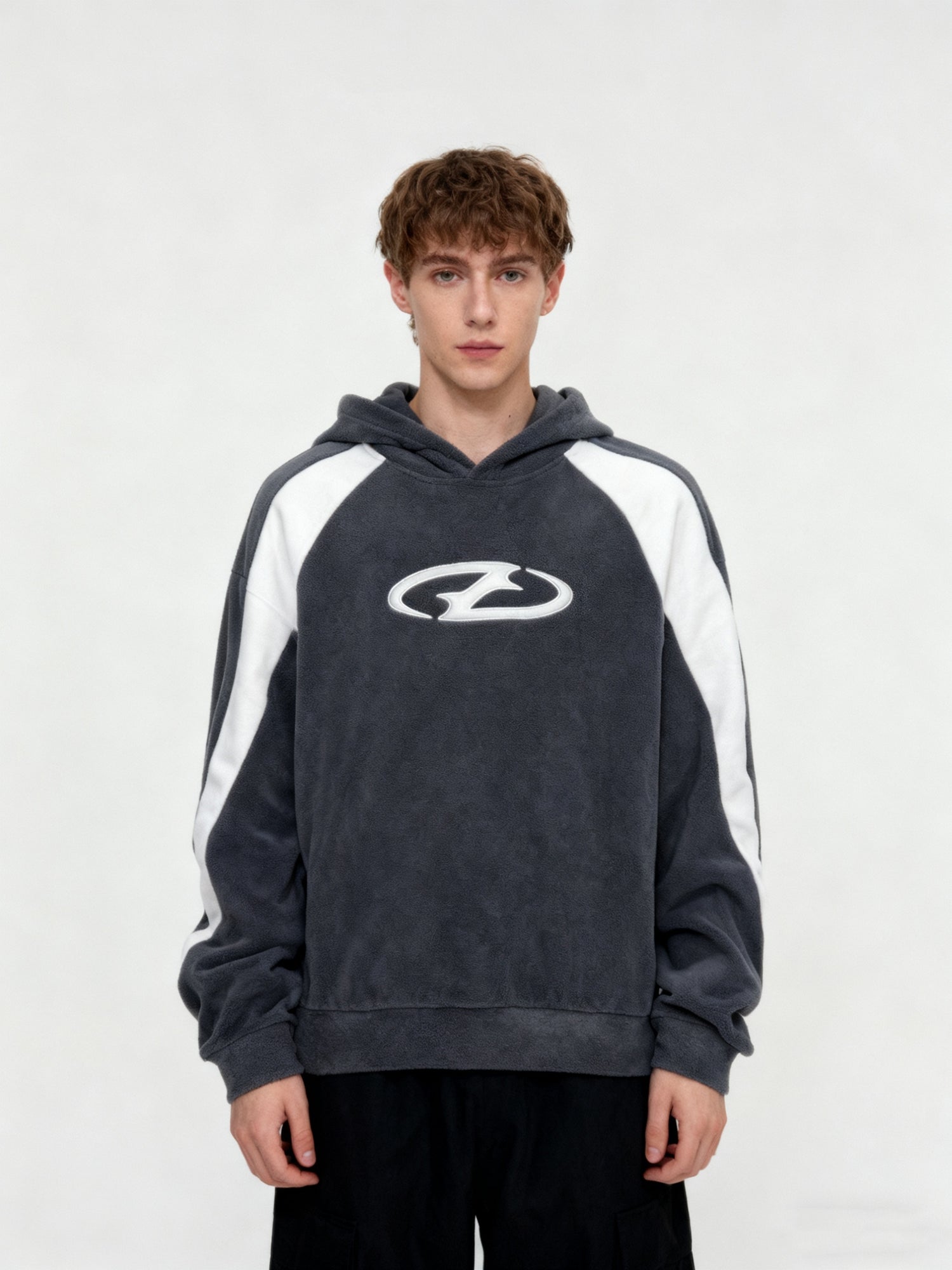 Plush Embroidered Hoodie