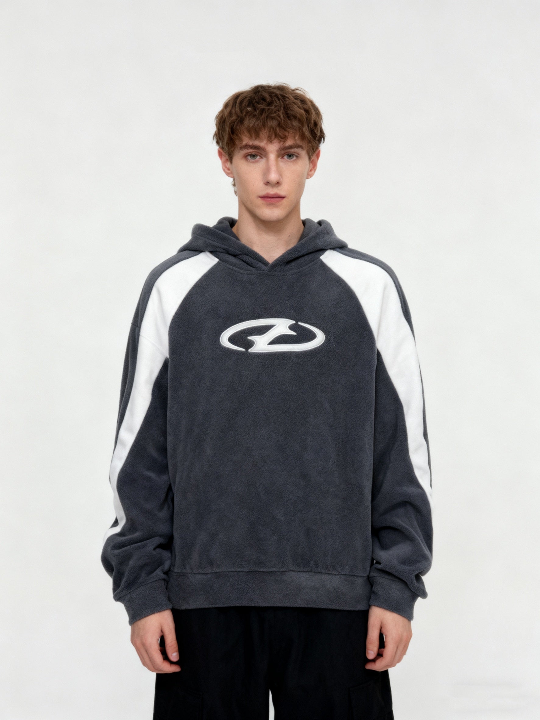 Plush Embroidered Hoodie