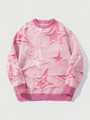 Star Pattern Knit Sweater