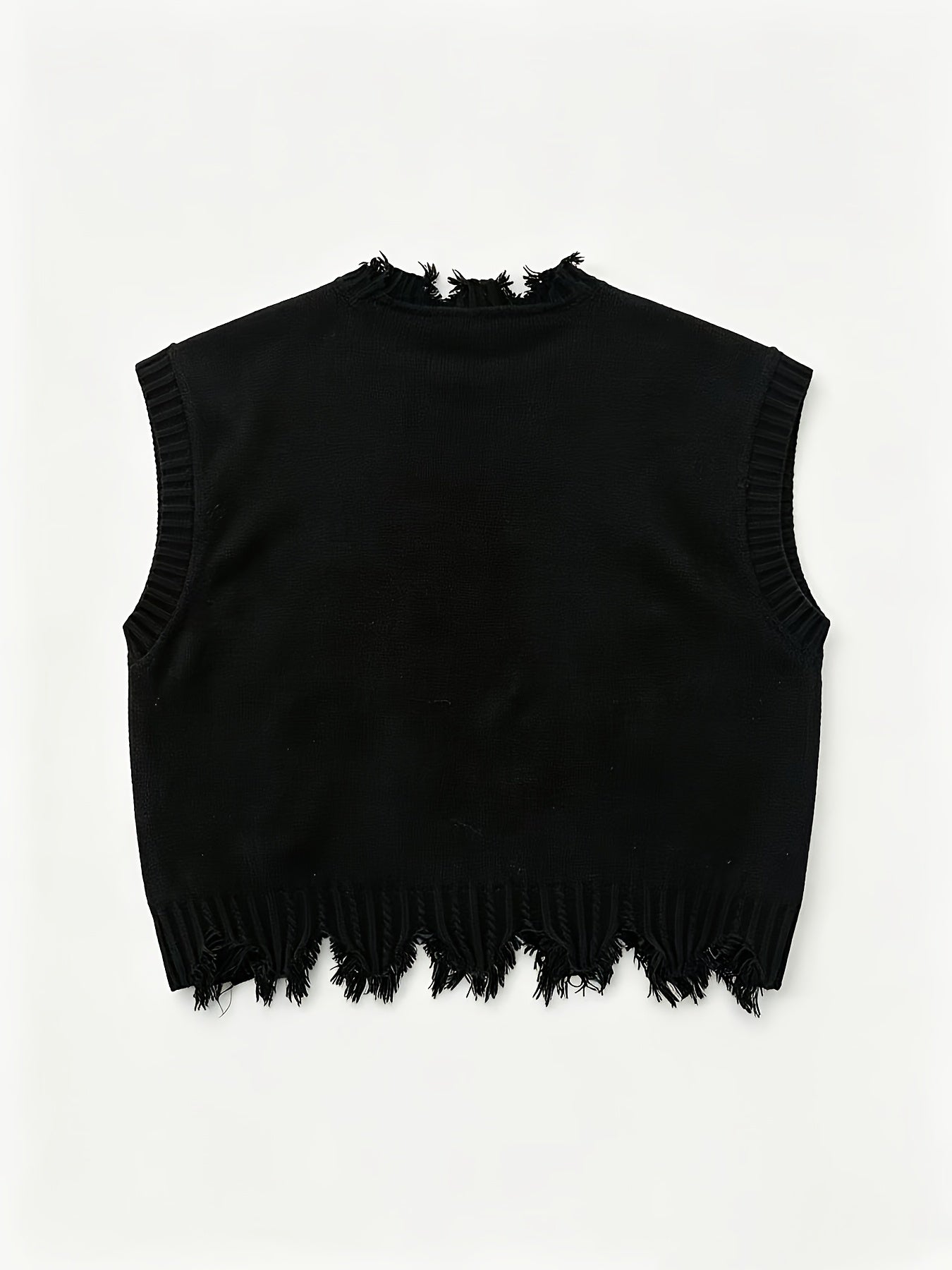 Geometric Knit Sweater Vest