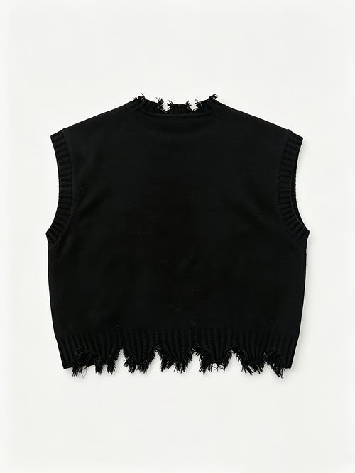 Geometric Knit Sweater Vest