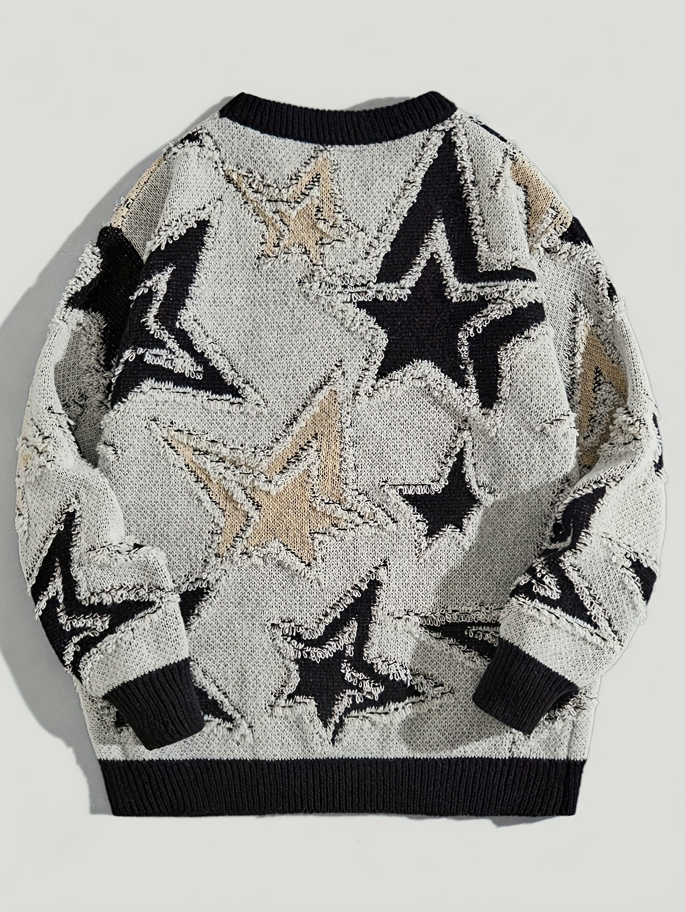 Star Pattern Knit Sweater