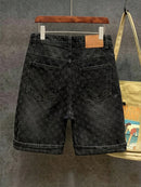 Crochet-Detail Denim Shorts