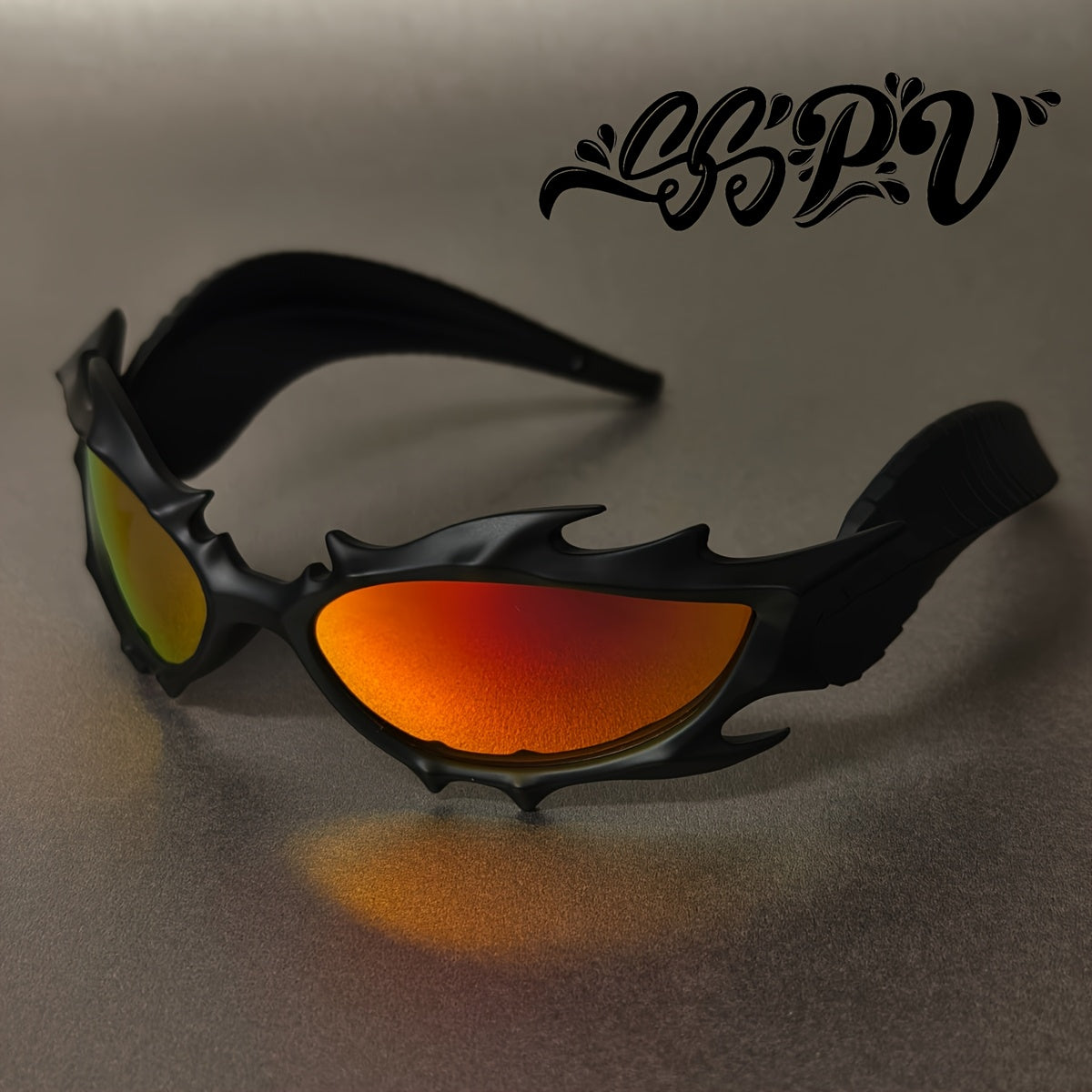 Flame Spike Horn-Rimmed Glasses