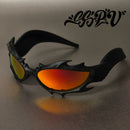 Flame Spike Horn-Rimmed Glasses