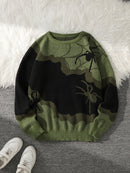 Spider Jacquard Knit Sweater