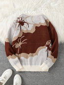 Spider Jacquard Knit Sweater