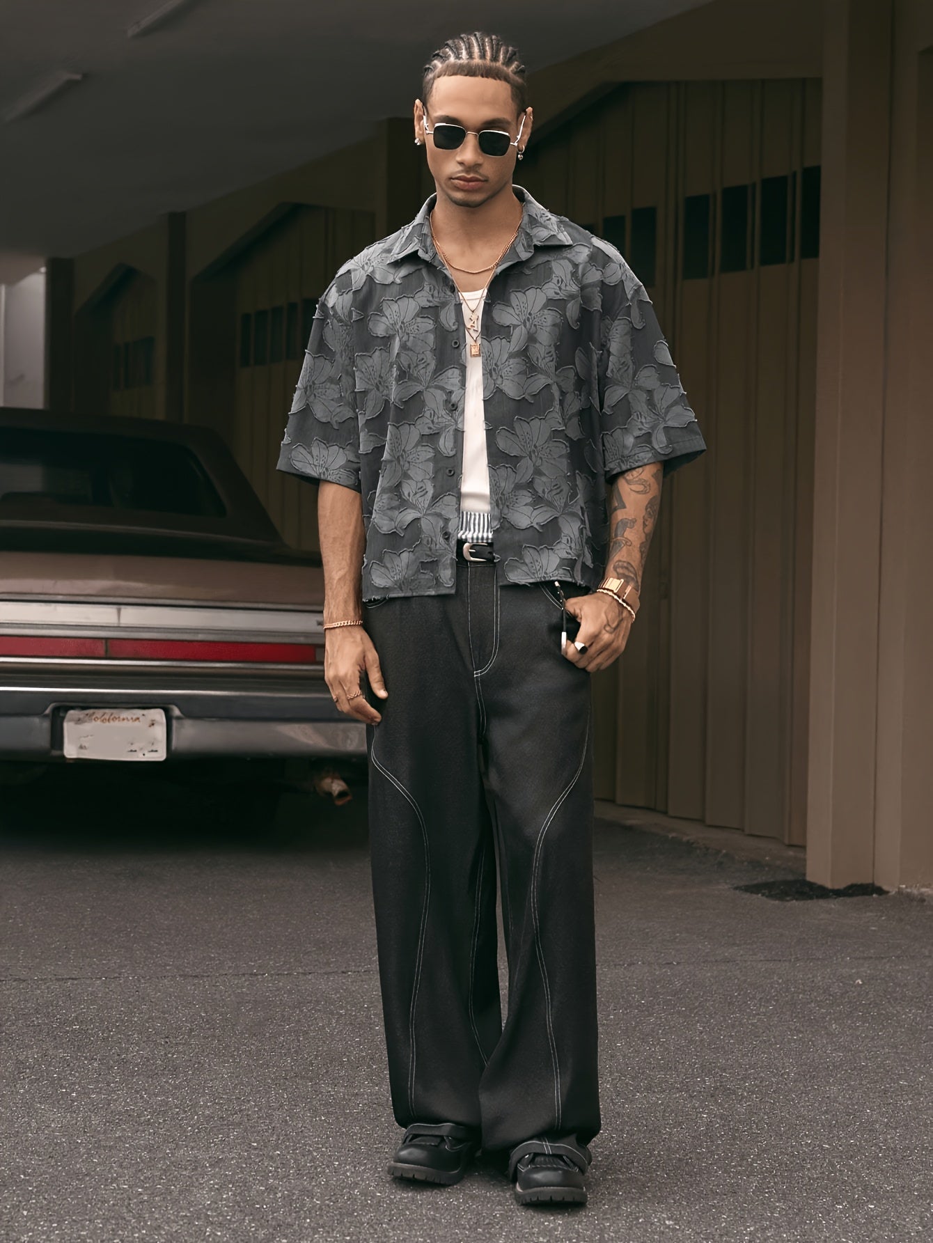 3D Jacquard Textured Shirt