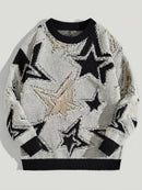 Star Pattern Knit Sweater