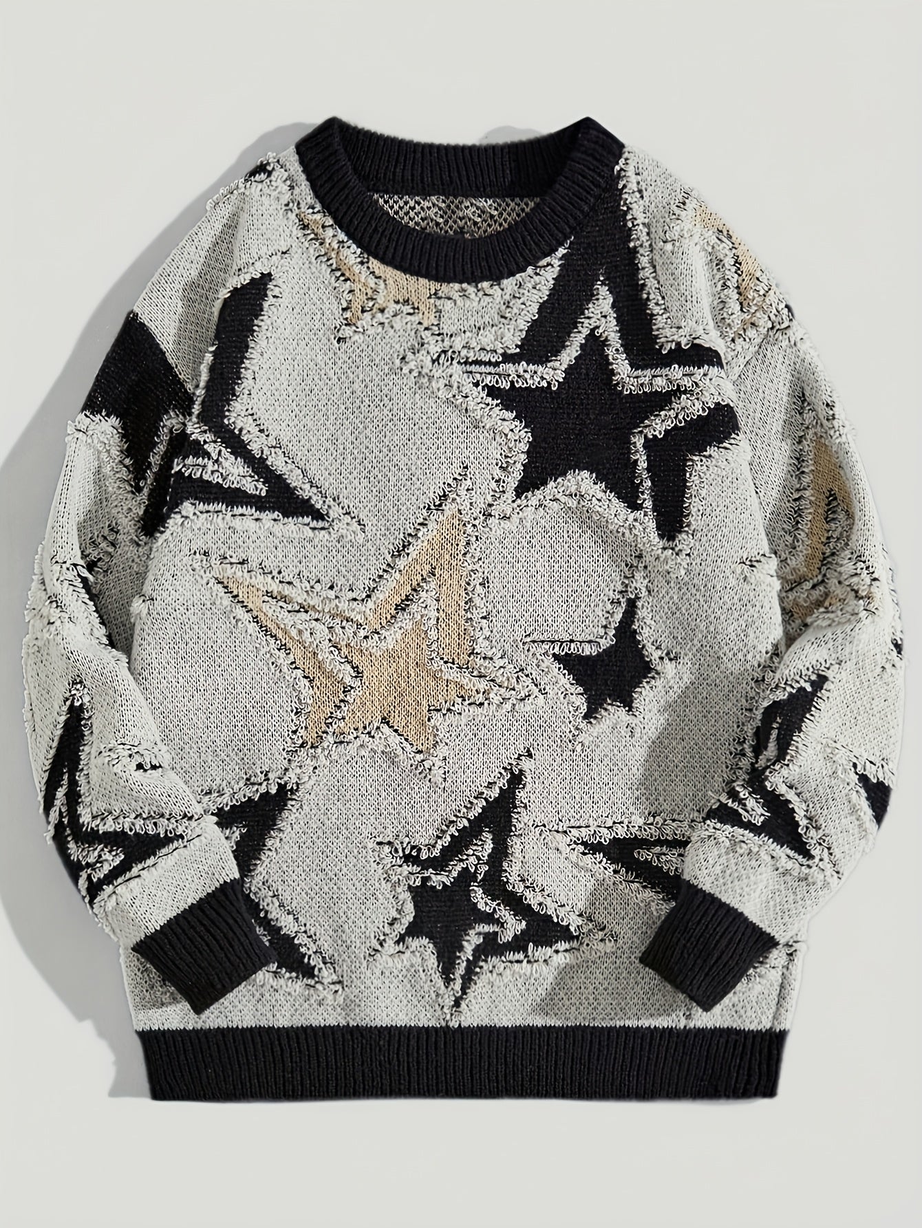 Star Pattern Knit Sweater