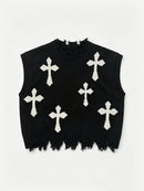 Geometric Knit Sweater Vest
