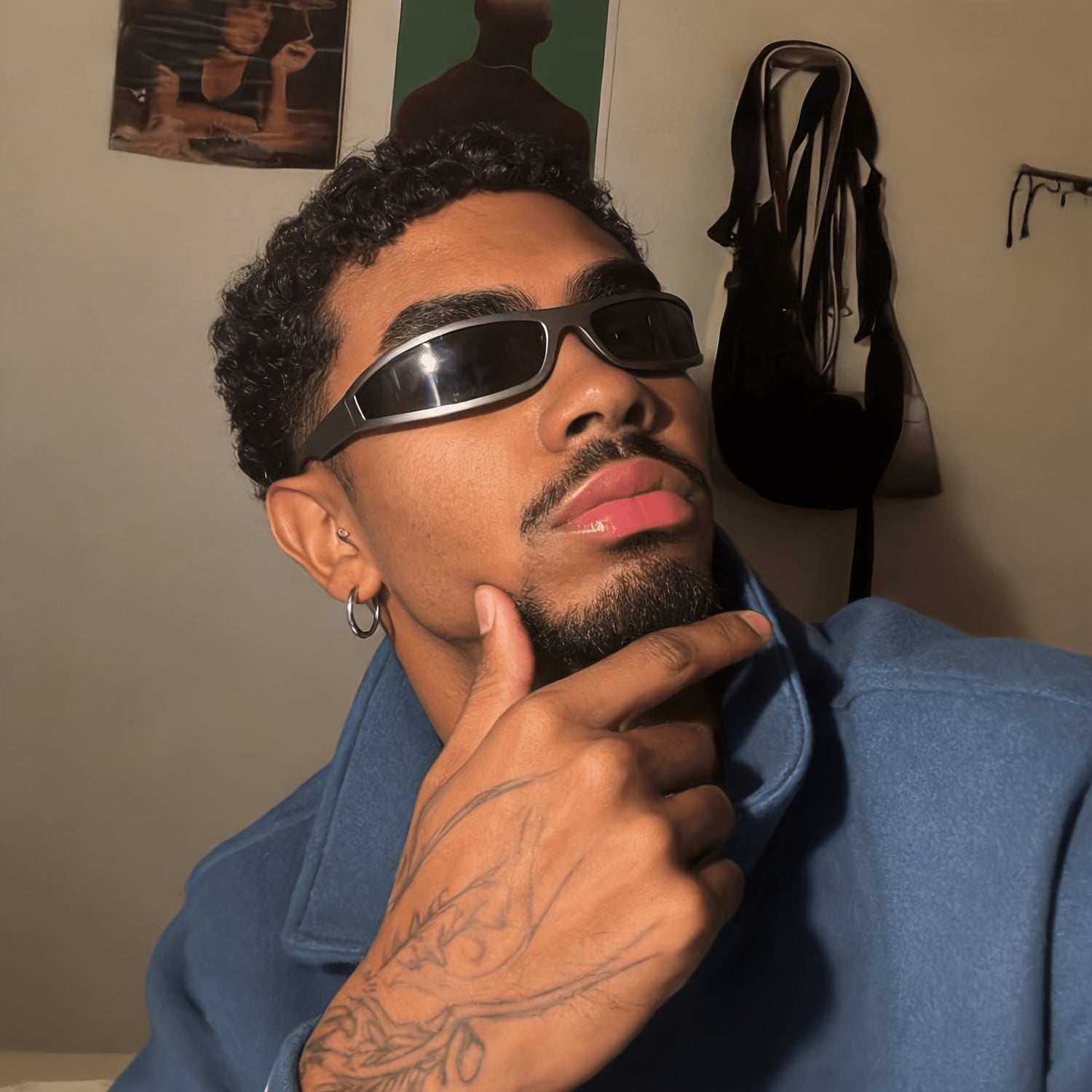 Y2K Narrow Oval Shades