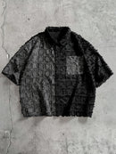 3D Checkered Textured Shirt