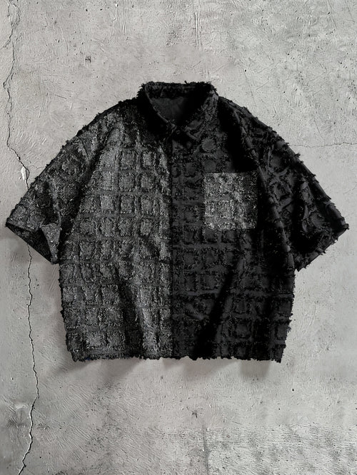 3D Checkered Textured Shirt