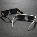 Square Flat-Top Glasses — 2 Pack