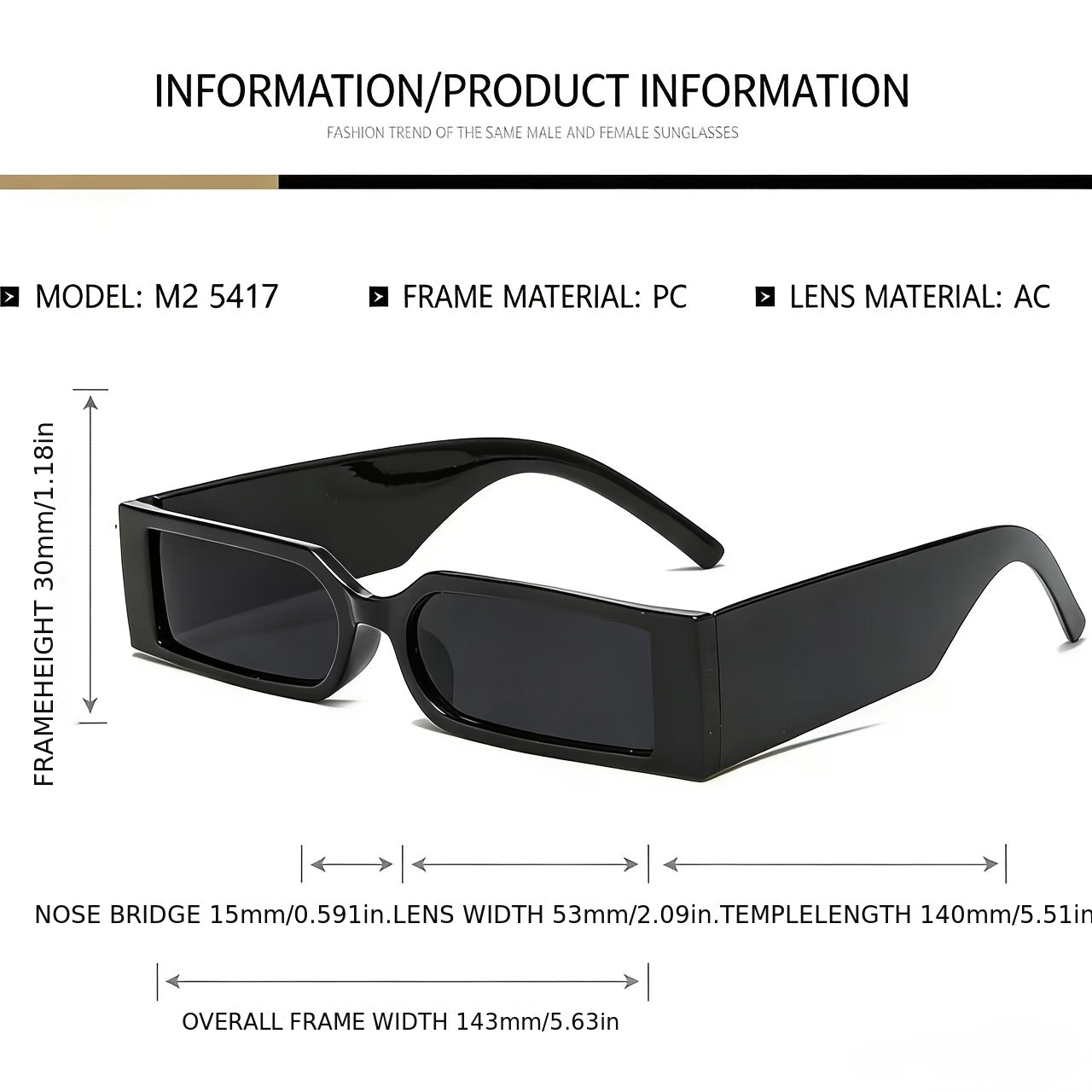 Narrow Frame Hip-Hop Shades