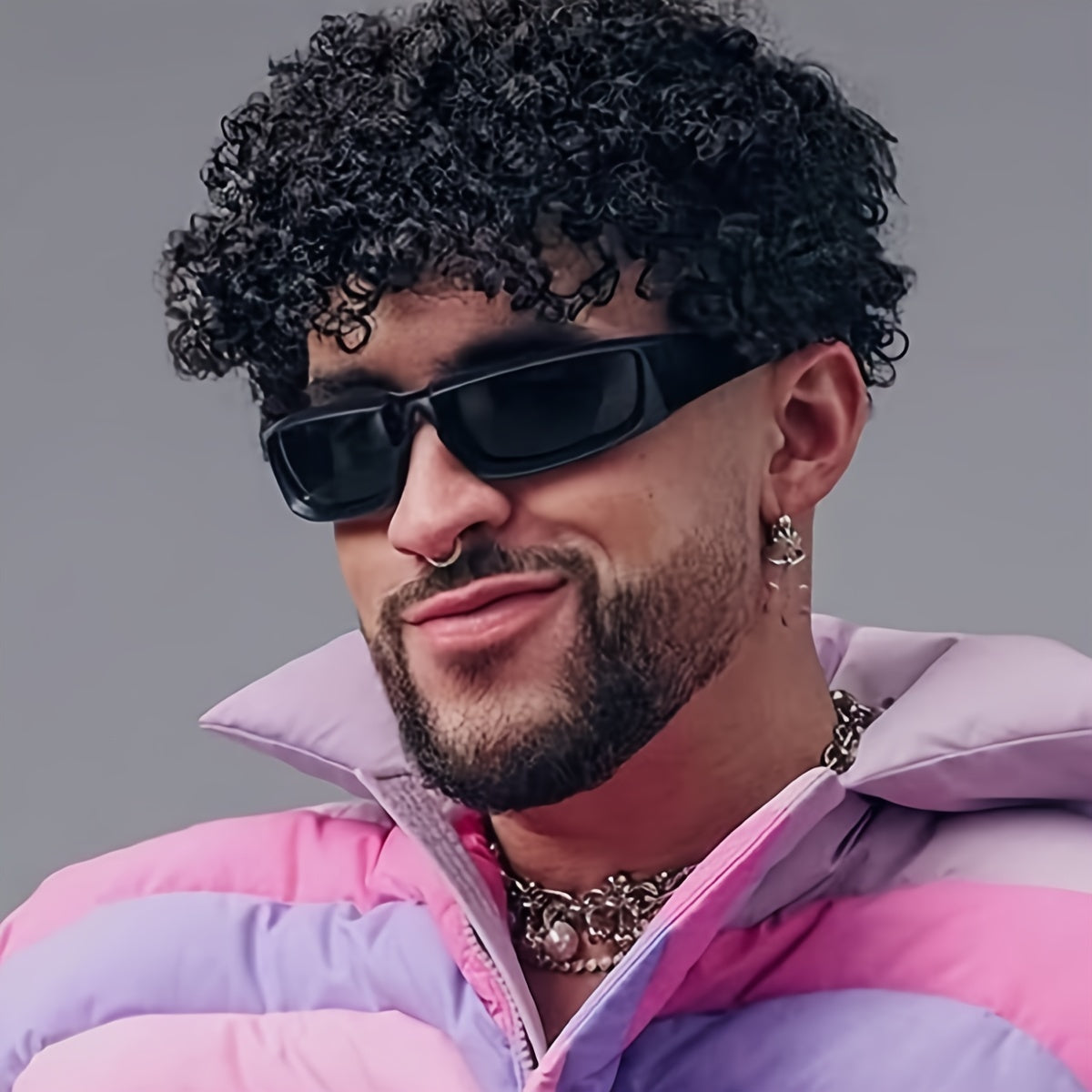 Slim Black Fashion Glasses