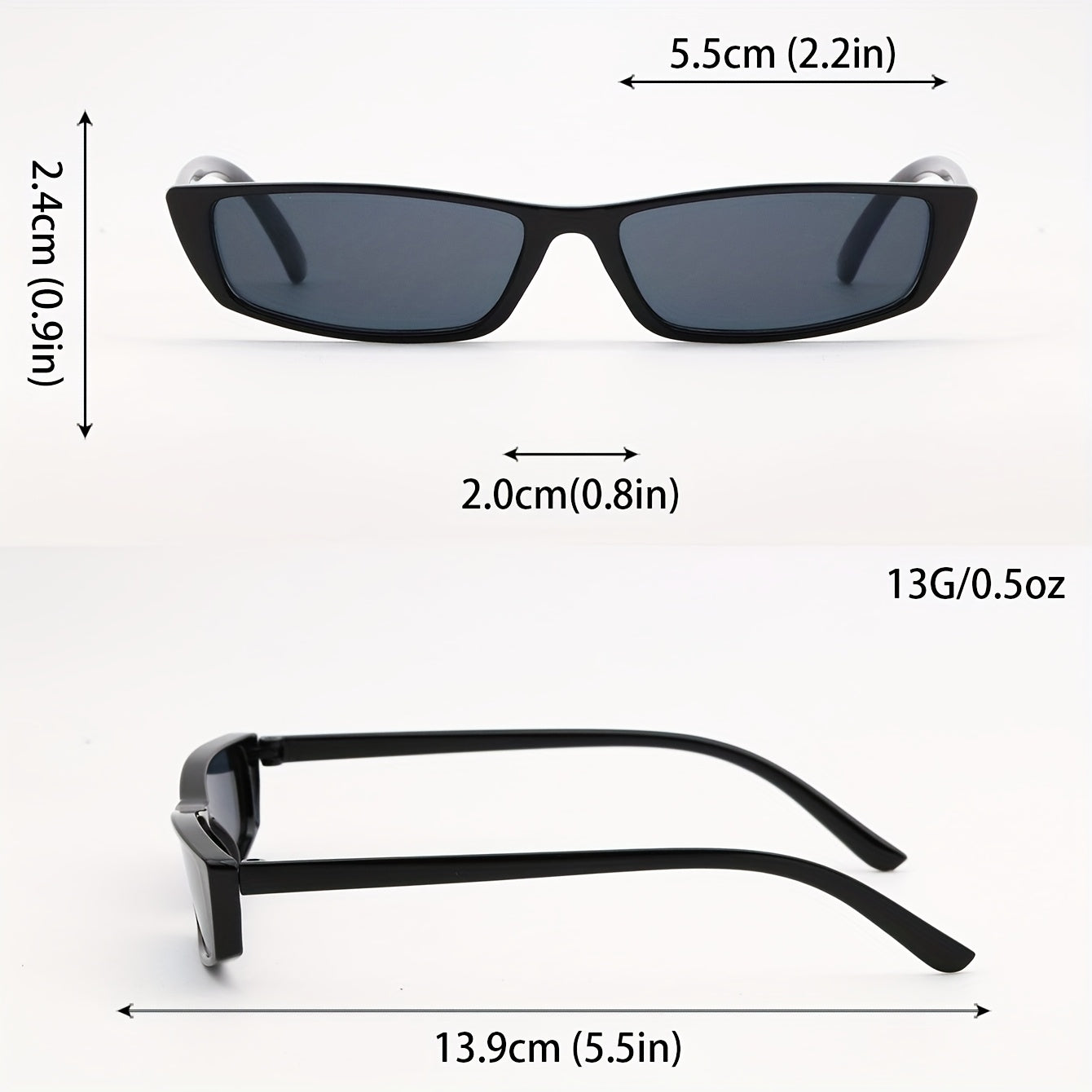 Retro Slim Frame Glasses