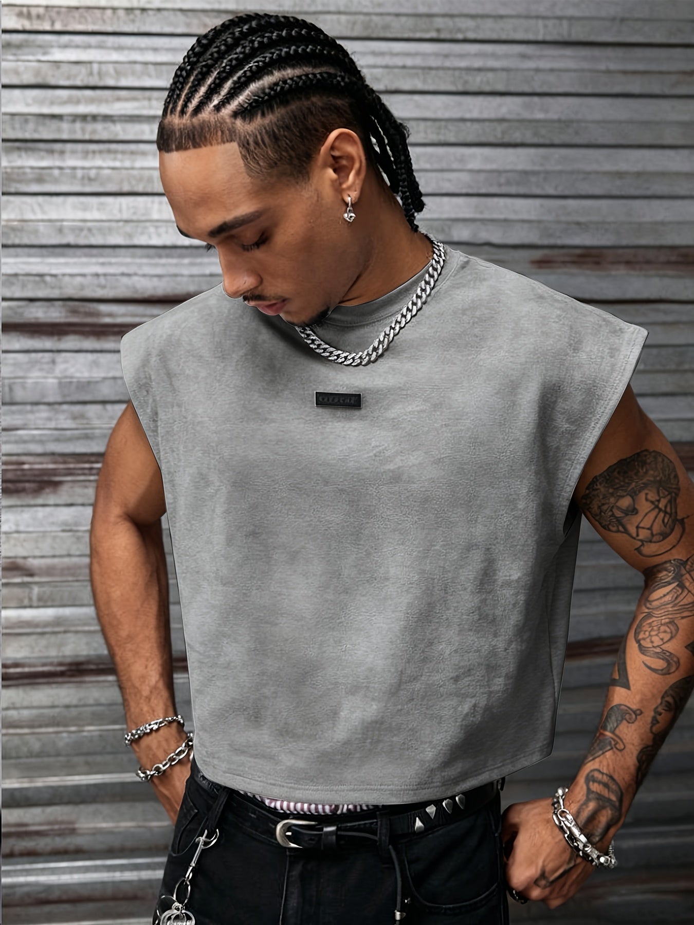 Embossed Knit Tank Top