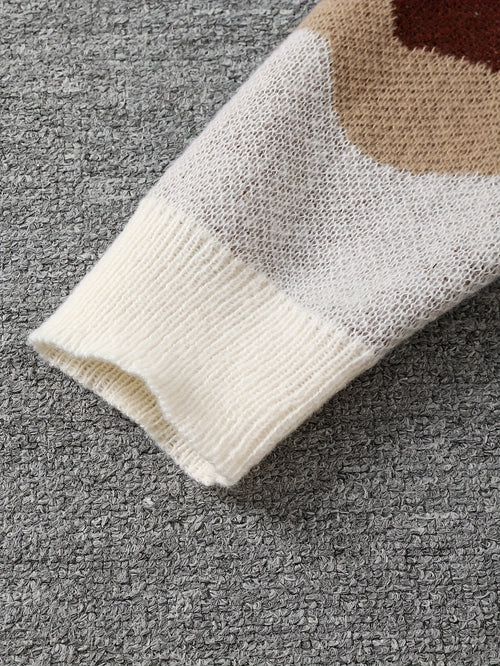 Spider Jacquard Knit Sweater