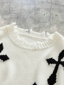 Geometric Knit Sweater Vest