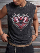 Punk Heart Distressed Tank