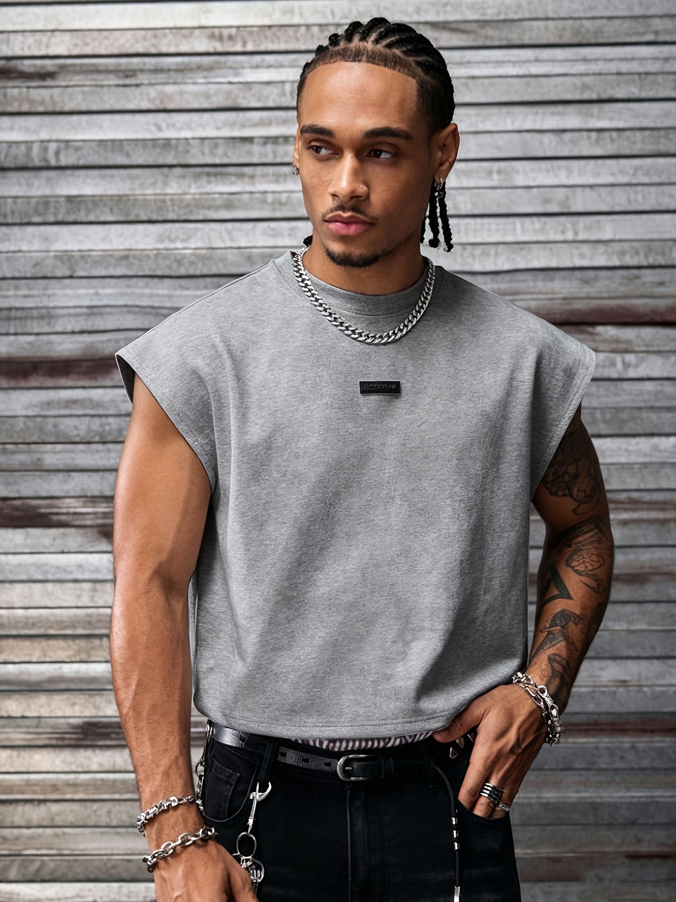 Embossed Knit Tank Top