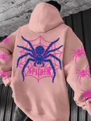 Y2K Spider Print Hoodie